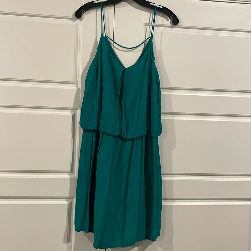 Green spaghetti string dress